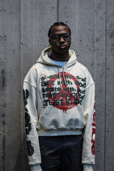 White GBG 001 Hoodie